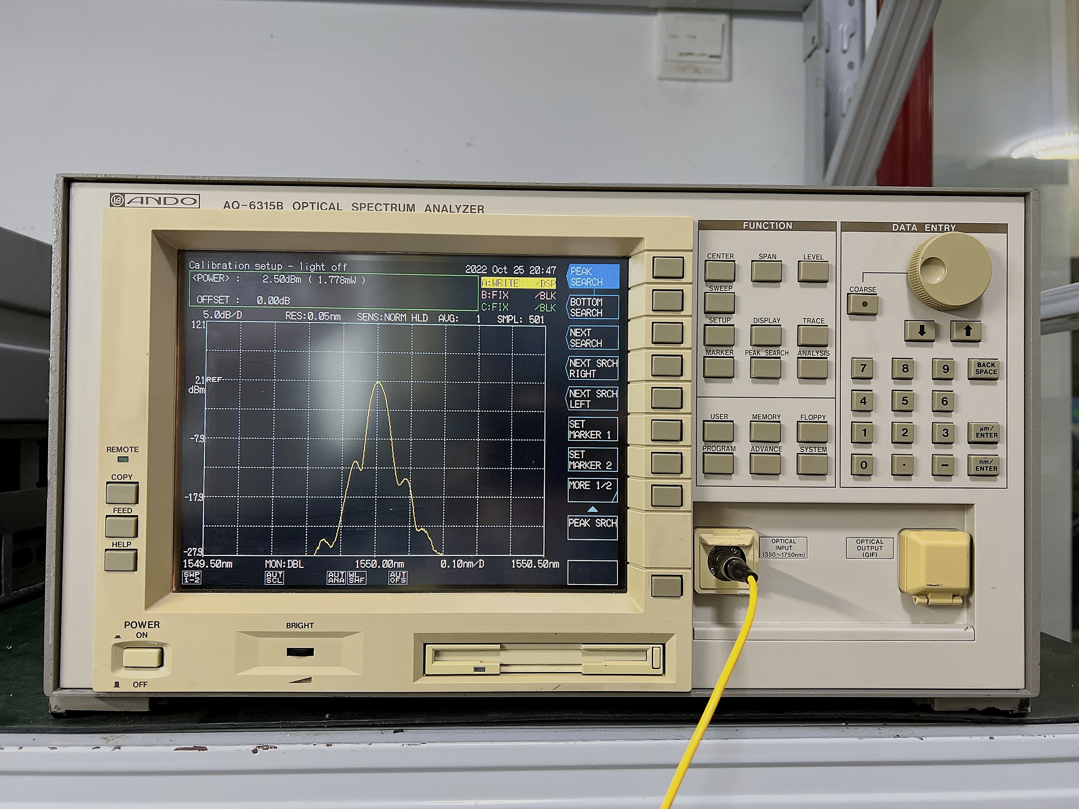 AQ6315B 光譜分析儀 橫河(YOKOGAWA) 故障 電源燒了 維修案例